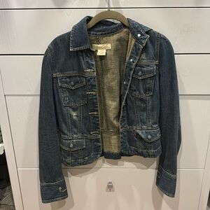 Vintage distressed Calvin Klein Jeans women’s denim jacket S
